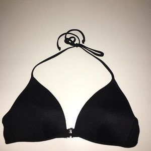 Victoria’s Secret PINK Black Bikini Top Size Large